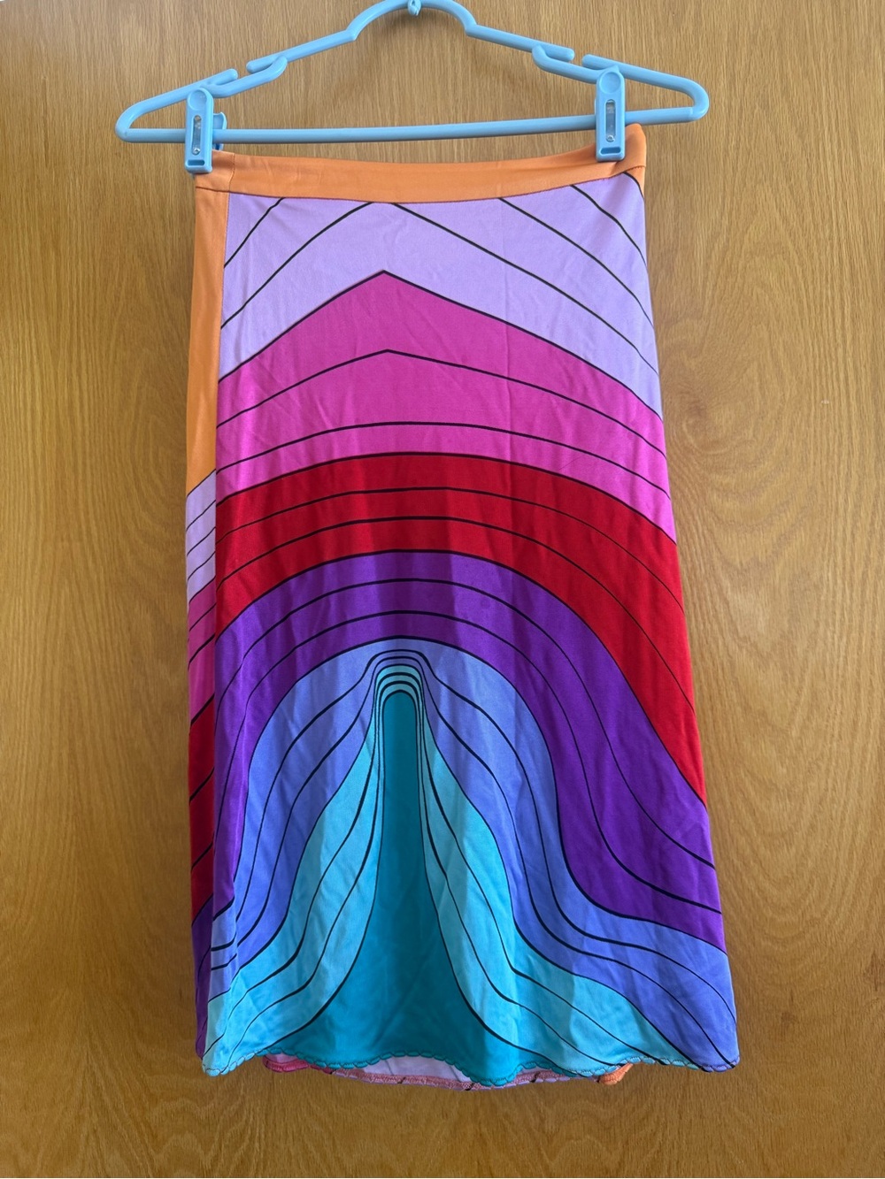 Vintage Versace Versus Y2K rainbow skirt - Picture 1 of 8